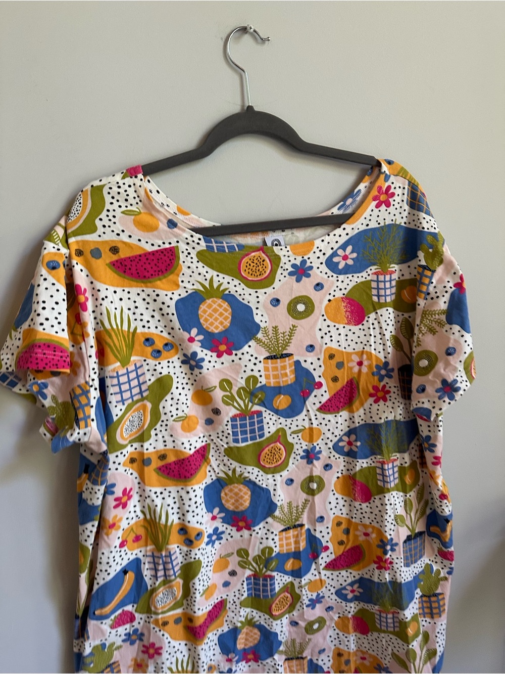 Altar Houseline Totally Besties Plant Print Sammy T-Shirt Dress - Picture 2 of 3